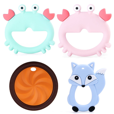 Adsorbable Antiwear игрушка природного каучука, милый природный каучук Teether гевеи